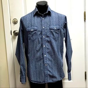 J campbell unique western shirt with snaps
